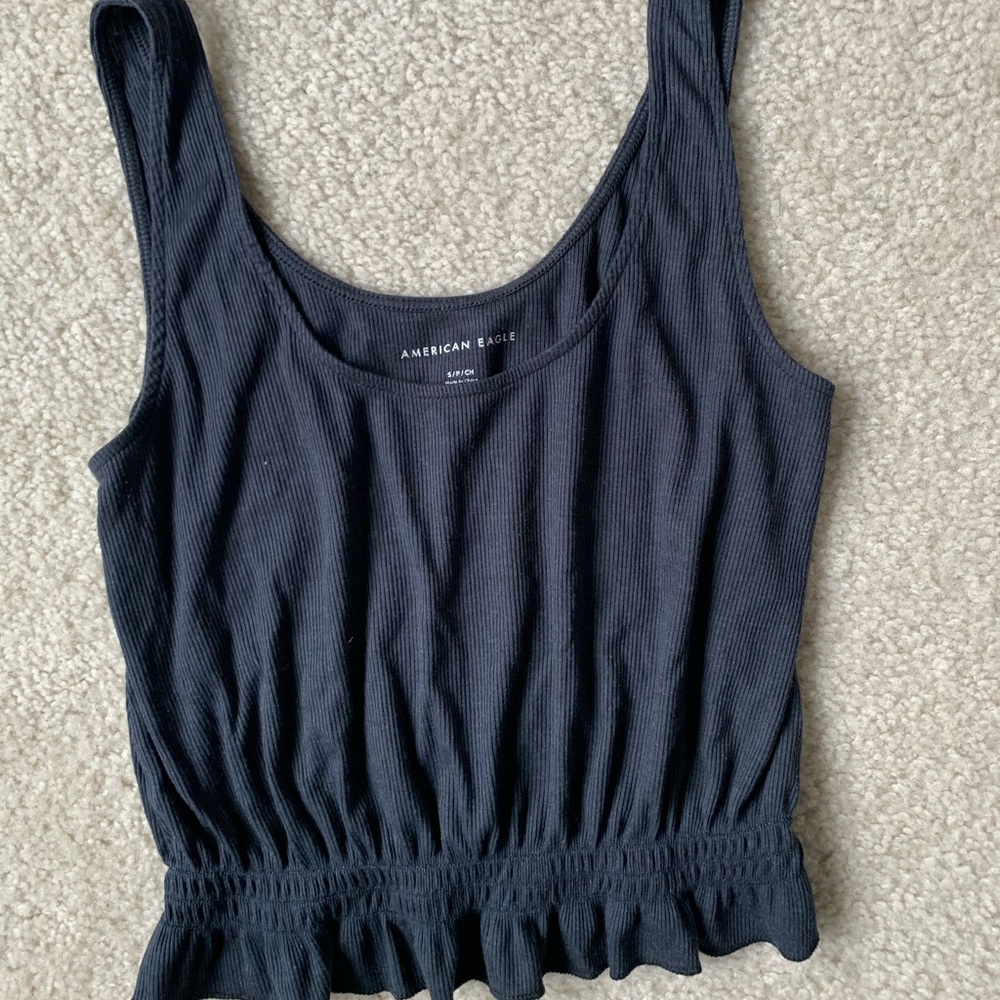 Ruched bottom tank top